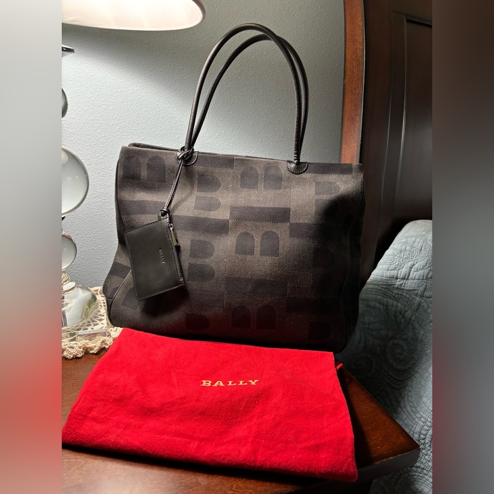 Bally Denim Tote Bag with dustbag